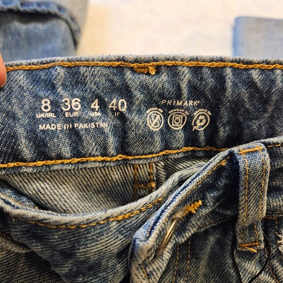 Primark Wide leg Jeans Size 4 NWT - Picture 3 of 5